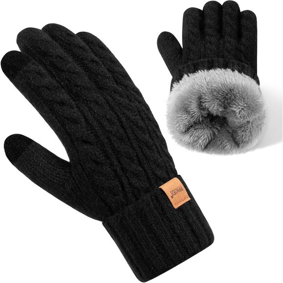 Accessories - Warm and Stylish Fleece-Lined Women’s Touchscreen Gloves for Winter Activities